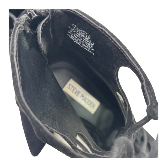 Steve Madden Suede Toe Up HighHeels Size 7.5 - Picture 4 of 4